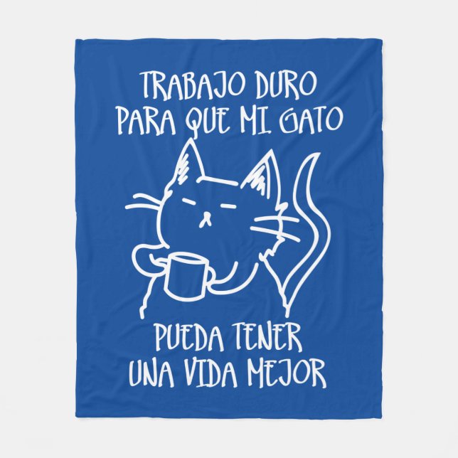 Trabajo duro fleecefilt (Framsidan)