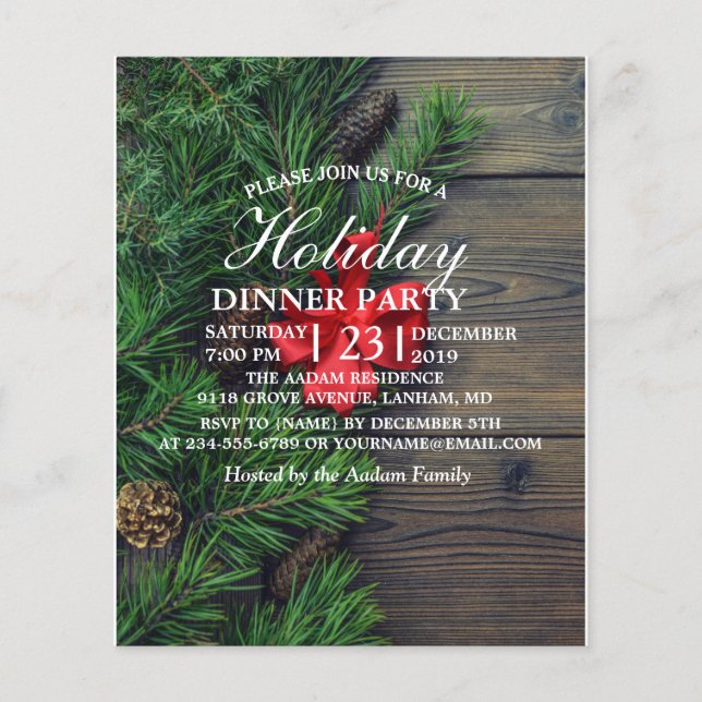 träbakgrund med jultema (Framsida)