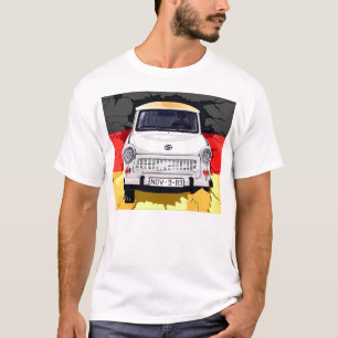Trabant bil och tysk flagga, Berlin vägg Tröja