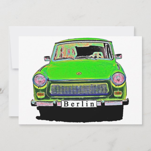 Trabant Car i Grönt, Berlin (Framsida)