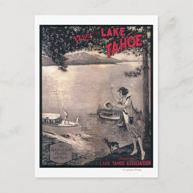 Träbåtsaffisch Vykort (Framsida)