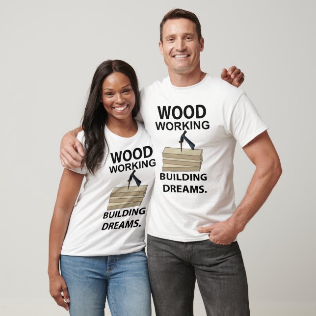 Träbearbetande hammare snickare  t shirt (Unisex)
