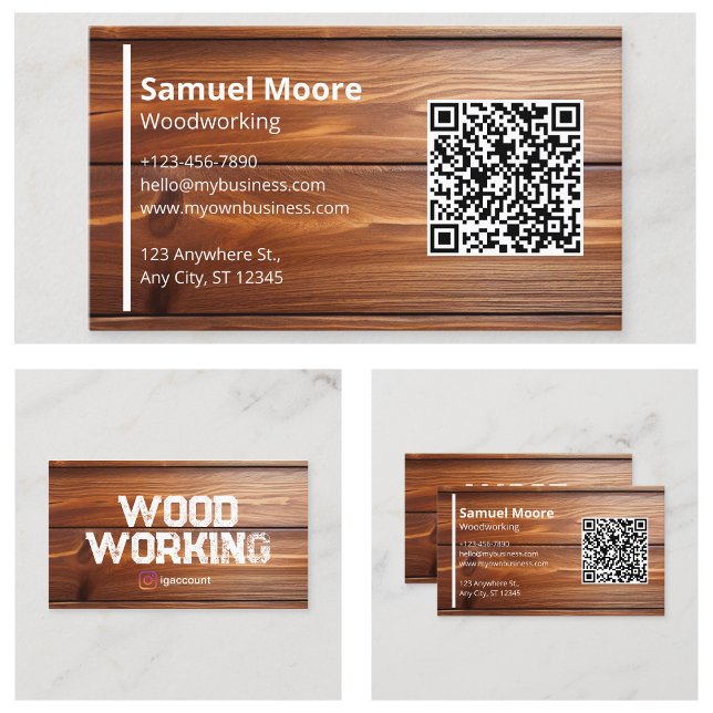 Träbearbetande professionella sågverk hantverkare visitkort (Woodworking Professional Sawmill Handymen Business Card
)
