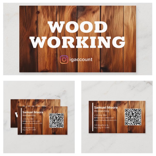 Träbearbetning Professionella Sågverk Snickare Visitkort (Woodworking Professional Sawmill Carpenters Business Card
)