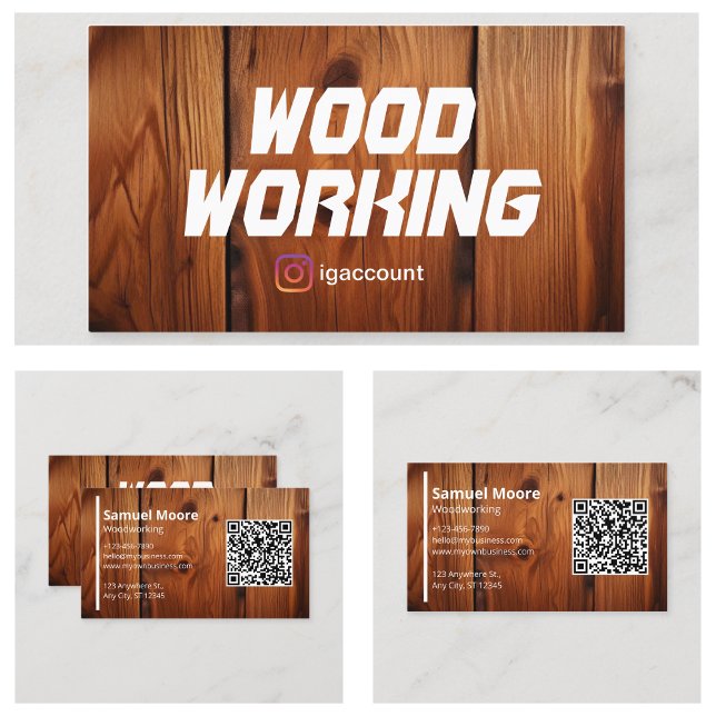 Träbearbetning Visitkort (Woodworking Business Card
)