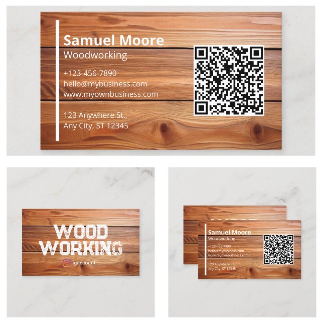 Träbearbetningsproffs Visitkort (Woodworking Professional Business Card
)