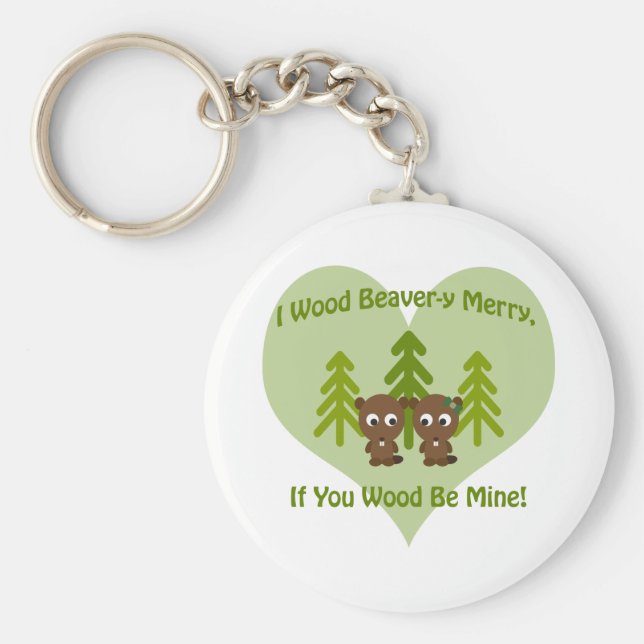 Träbeaverier, om ni trä är mina nyckelring (Framsidan)