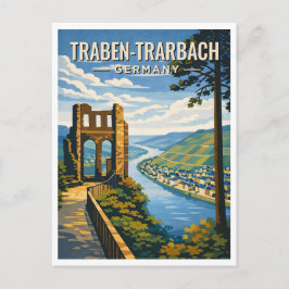 Traben-Trarbach Tyskland Vintage Resemotiv Postkor Vykort