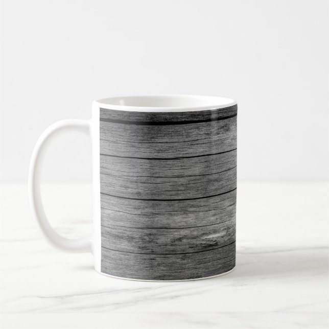 Träbetskorn grått struktur kaffemugg (Vänster)