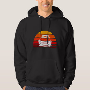 Trabi Öster Tyskland bil Ddr Sunset Cult Retro Vin Hoodie