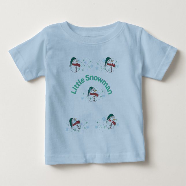 "Träbig Snemann Toddler T-Shirt" T Shirt (Framsida)