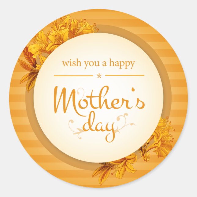 Träbotaniskt Runt Klistermärke (Framsida)