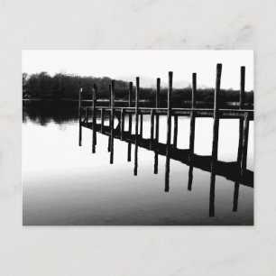 Träbrygga Reflektioner: Derwentwater Vykort