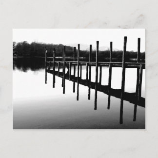Träbrygga Reflektioner: Derwentwater Vykort