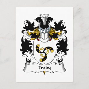 Traby Family Crest Vykort