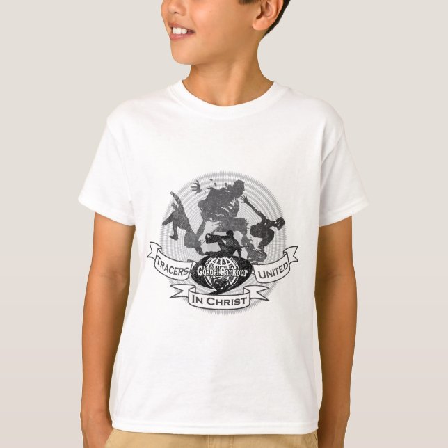 Tracers United in Christ - Modelo 1 Tee (Framsida)