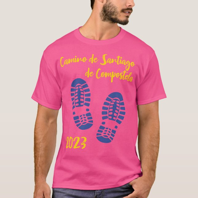 Traces of the Camino de Santiago de Compostela T Shirt (Framsida)