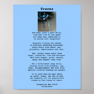 Tracespoesiaffisch Poster