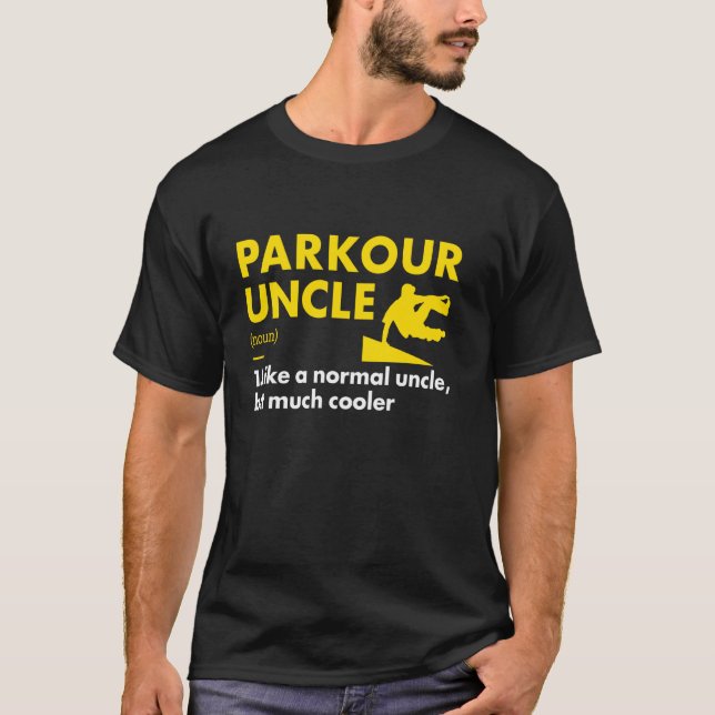 Traceur Farbror Definition Parkour T Shirt (Framsida)