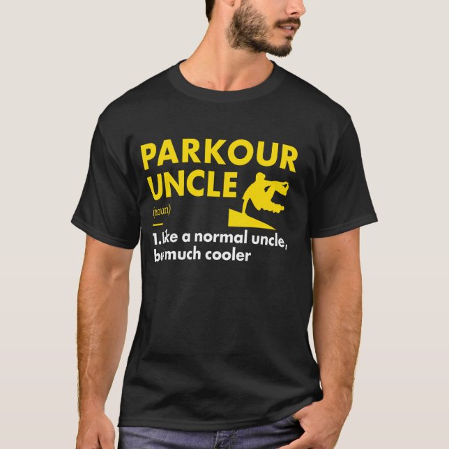 Traceur Farbror Definition Parkour T Shirt (Framsida)