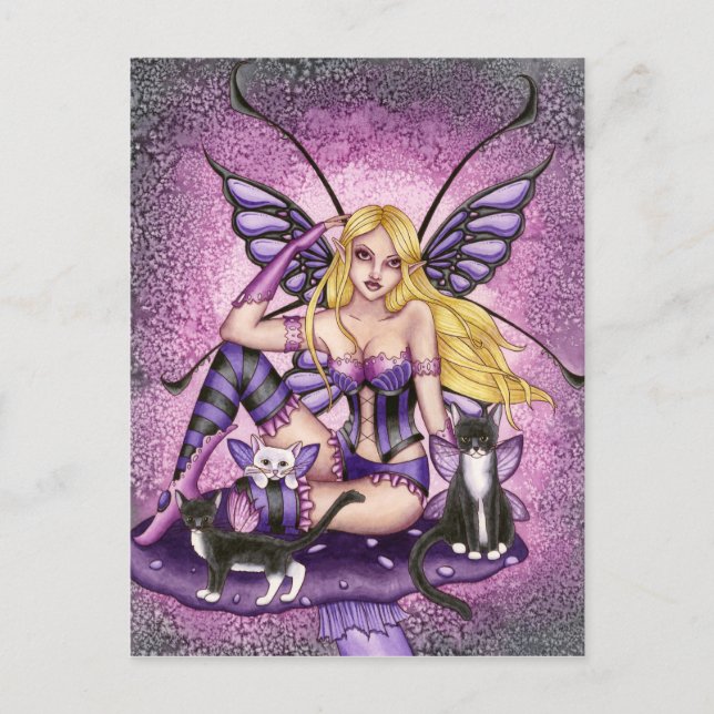 Tracey - Mushroom Fairy Postcard Vykort (Framsida)