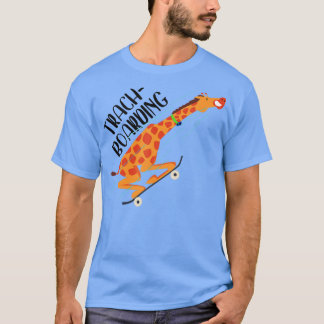 Trach-Boarding Funny Giraffe Tracheostomy Awarenes T Shirt