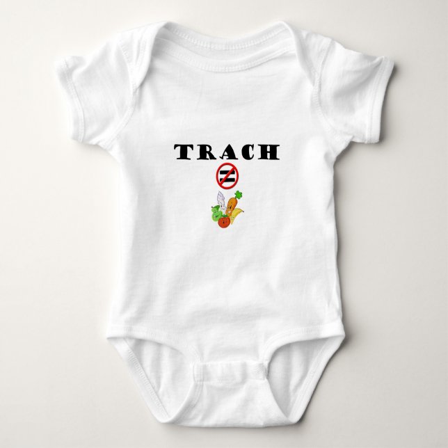 Trach gör INTE = grönsaken T-shirt (Framsida)