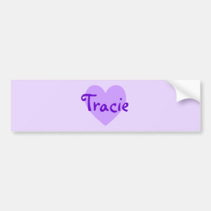 Tracie in Lila Bildekal