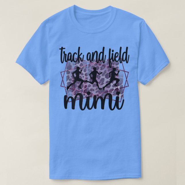 Track and Fält Mimi Grandma Proud Track Mimi T Shirt (Design framsida)