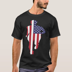 Track and Fält US Springer USA Patriotic Sprinter T Shirt