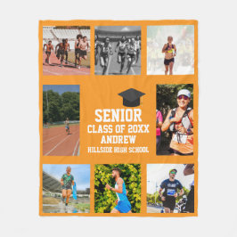 Track And Field Senior Night Graduation Graduation Fleecefilt