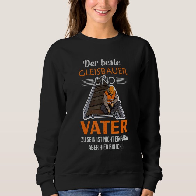 Track builder rail worker construction employees p t shirt (Framsida)