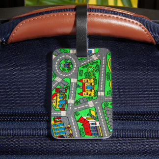 Track carpet Car Road Nostalgic, 90s nostalgia Bagagebricka