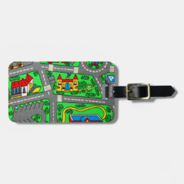 Track carpet Car Road Nostalgic, 90s nostalgia Bagagebricka