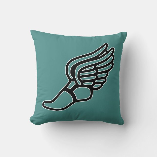 Track & Fält Hermes Winged Foot Anpassningsbar Fär Kudde (Framsida)