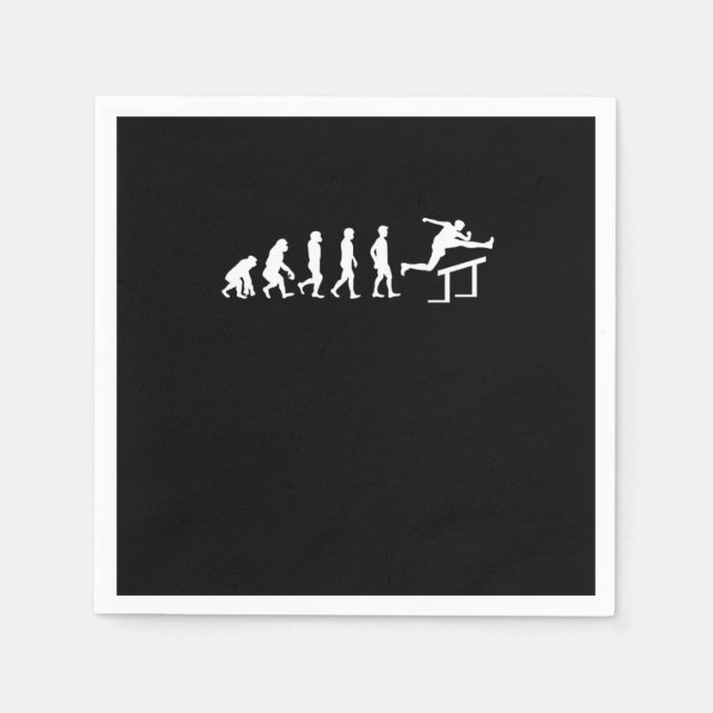 Track Field Running Hurdling Triathlon Runner Mara Pappersservett (Framsidan)