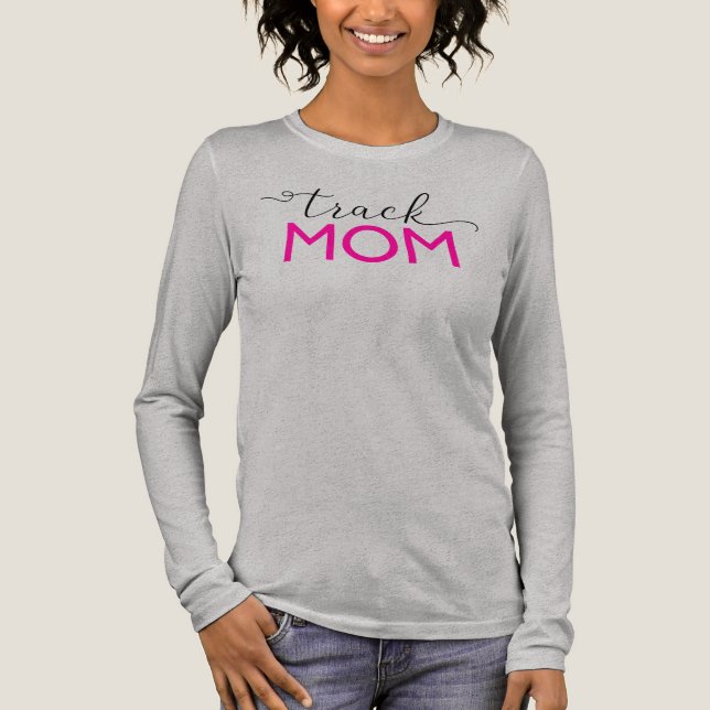 Track Mamma Racerback Tank, Mor Gift Birthday T Shirt (Framsida)
