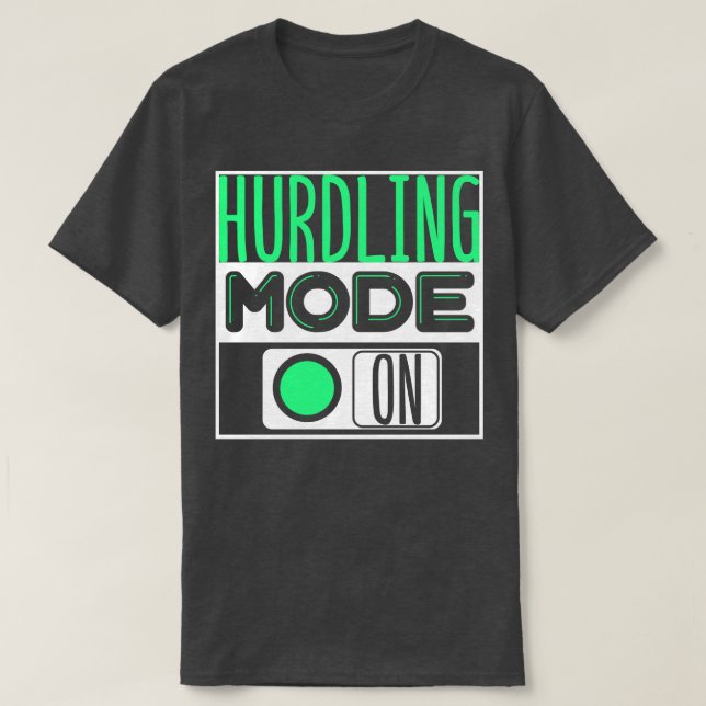Track och Fält Hurdling T Shirt (Design framsida)
