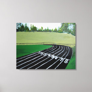 Track och Fält Sport, målning Canvastryck