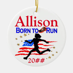 TRACK STAR PERSONLIG CHRISTMAS ORNATION JULGRANSPRYDNAD KERAMIK