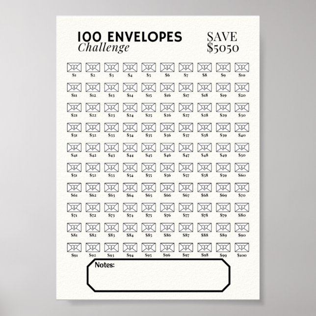 Tracker för 100 kuvert poster (Framsidan)