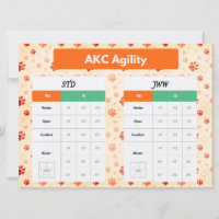 Tracker för AKC Agilitet Master STD & JWW Titles