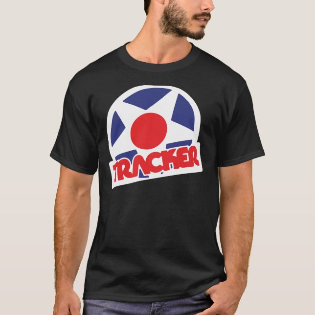 Tracker Lastbilar Vintage Logotyp T-Shirt (Framsida)