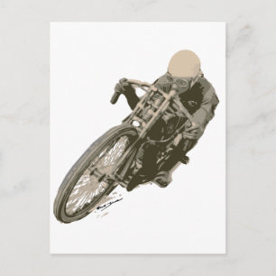 Tracker Motordrome Board Racer Vykort
