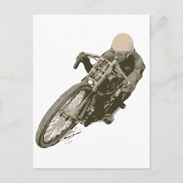 Tracker Motordrome Board Racer Vykort (Framsida)