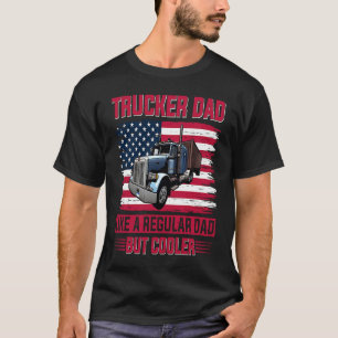 Tracker Pappa US American Flagga Distress Theme No T Shirt