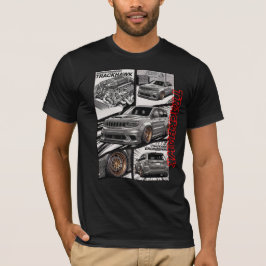 Trackhawk Supercharged V8 JDM Manga Panel T Shirt