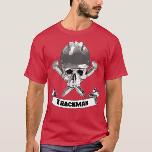 Trackman Skull och Spike Crossbone T Shirt
