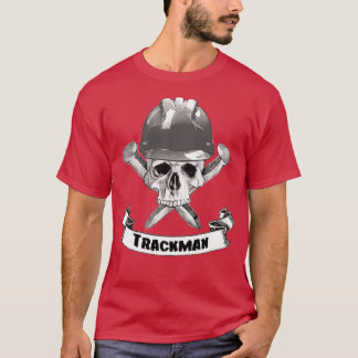 Trackman Skull och Spike Crossbone T Shirt