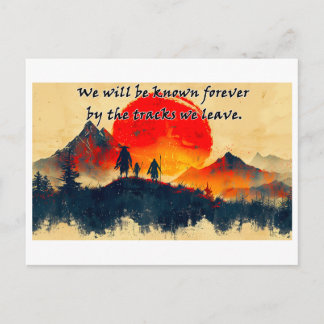 Tracks We Leave Behind - Design 1 Vykort